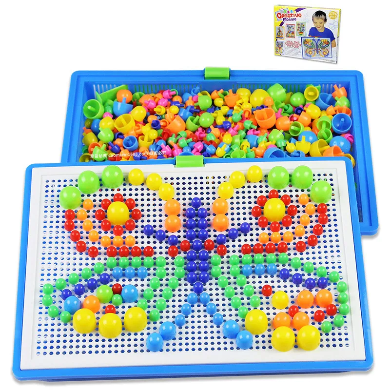 Fashion Creative Kids Educational DIY Handmade 296 Mushroom Dice Stereo Puzzle