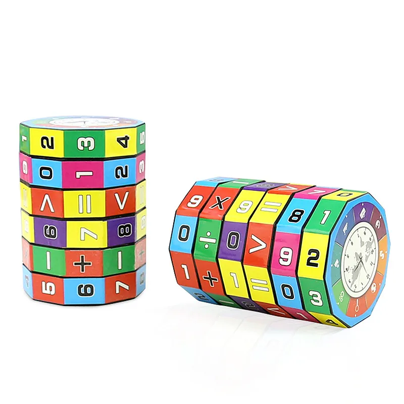 Kids Cylindrical Plastic Digital Addition Subtraction Mathematical Intelligence Educational Toys