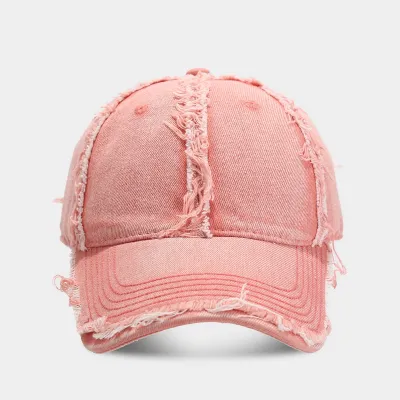 Distinctive Street Stitching Rag Denim Baseball Cap