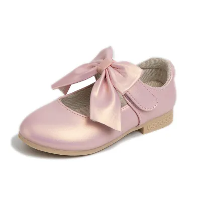 Kids Girls' Elegant Bowknot PU Leather Casual Shoes