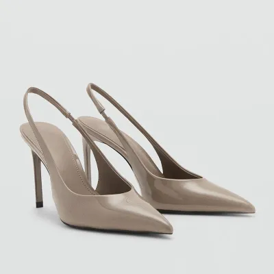 Women Fashion Sexy Elegant Solid Color Patent Leather Pointed-Toe High Heel Shoes