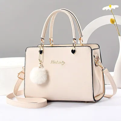 Women Fashion Casual Solid Color PU Small Square Handbag
