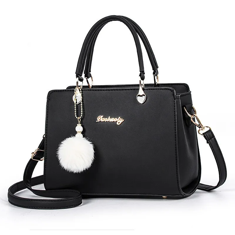 Women Fashion Casual Solid Color PU Small Square Handbag