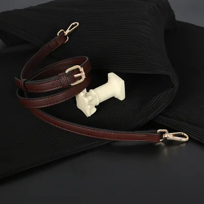 Women Fashion Simple Solid Color Adjustable Thin Shoulder Strap Bag Accessories