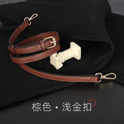 Women Fashion Simple Solid Color Adjustable Thin Shoulder Strap Bag Accessories