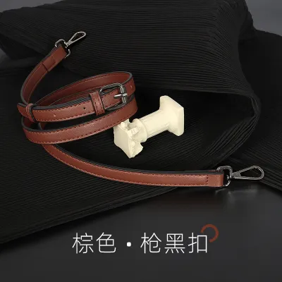 Women Fashion Simple Solid Color Adjustable Thin Shoulder Strap Bag Accessories