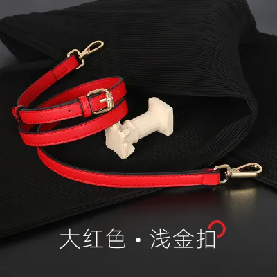 Women Fashion Simple Solid Color Adjustable Thin Shoulder Strap Bag Accessories