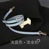 Lt.Blue-Shallow Gold Buckle
