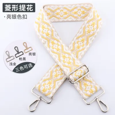 Women Fashion Ethnic Printed Adjustable Wide Shoulder Strap Bag Accessories