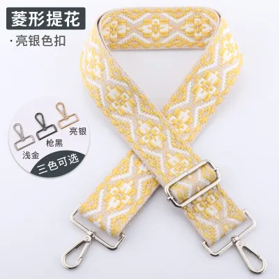 Women Fashion Ethnic Printed Adjustable Wide Shoulder Strap Bag Accessories