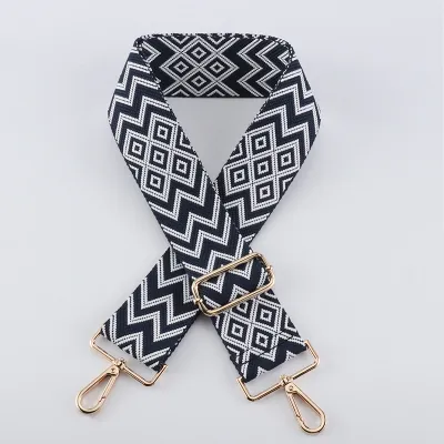 Women Fashion Printed Adjustable Wide Shoulder Strap Bag Accessories