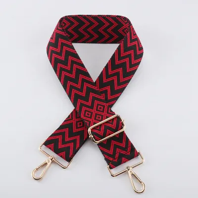 Women Fashion Printed Adjustable Wide Shoulder Strap Bag Accessories