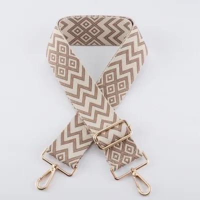 Women Fashion Printed Adjustable Wide Shoulder Strap Bag Accessories