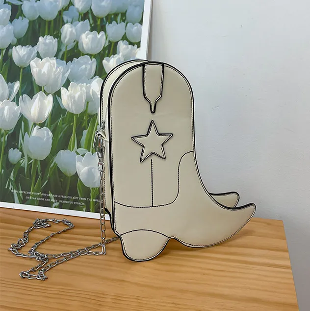 Women Fashion Creative High-Heeled Shoes Chain Shoulder Bag