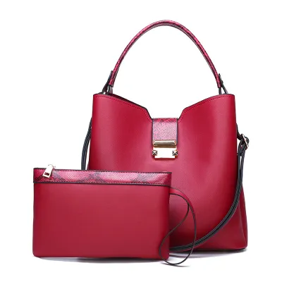 Women Fashion Casual Printed Portable Bucket Handbag Set