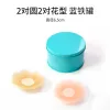 [Blue Tin Cans] 2 Pairs Of Flowers 2 Pairs Of Circles