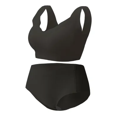 Women Seamless Ice Silk Bra and Panties Set