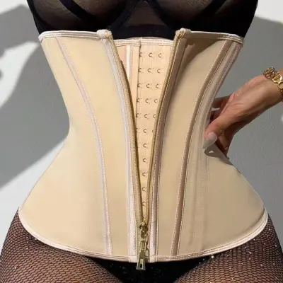 Women Fashion Solid Color Rubber Corset Abdominal Body-Shaping Belly Belt
