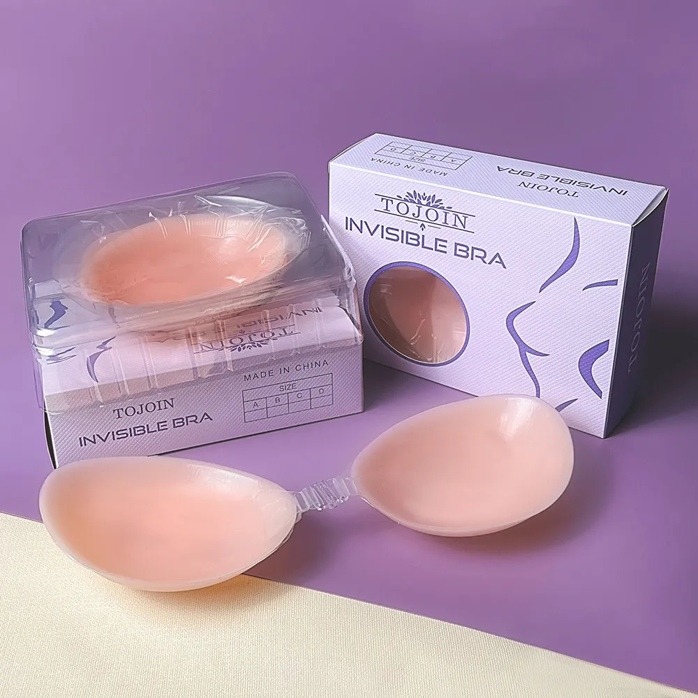 Women Fashion Solid Color Thin Silicone Invisible Nipple Covers