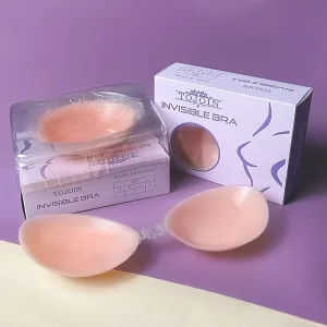 Women Fashion Solid Color Thin Silicone Invisible Nipple Covers