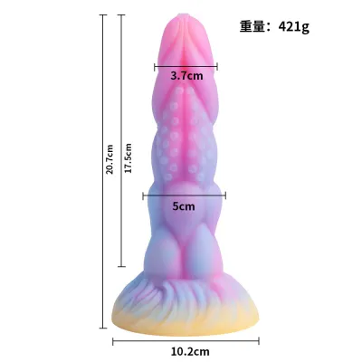 Luminous Shaped Silicone Dildo Adult Sex Toys