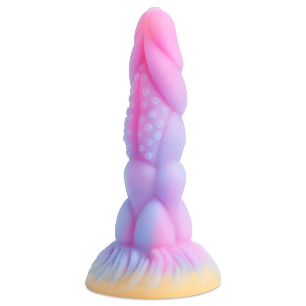 Luminous Shaped Silicone Dildo Adult Sex Toys