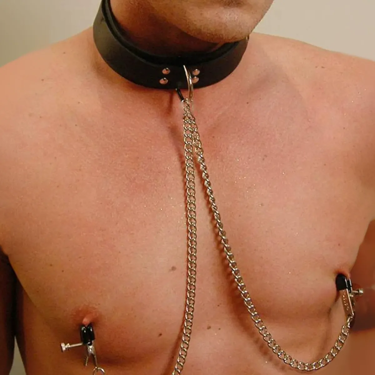 Adult Supplies Sexy Leather Binding Collar Milk Clip BDSM Lingerie Accessories