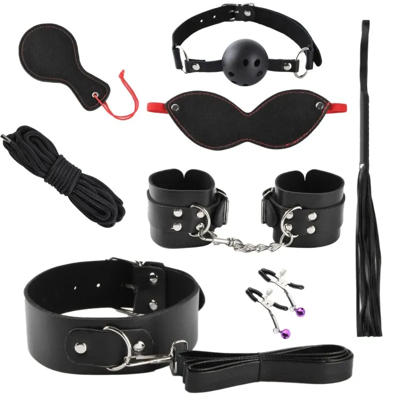 Adult Sexy Leather Conditioning Props BDSM Lingerie Accessories