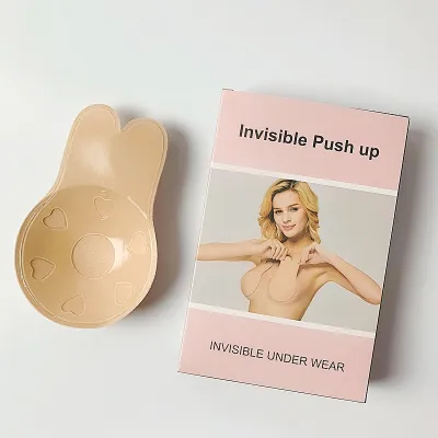 Women Fashion Rabbit Ear Breathable Invisible Silicone Nipple Covers