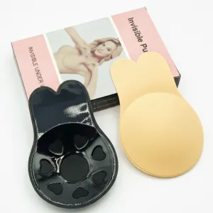 Women Fashion Rabbit Ear Breathable Invisible Silicone Nipple Covers
