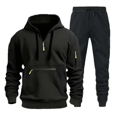 Men Casual Sport Long Sleeve Hoodies Pants Sets