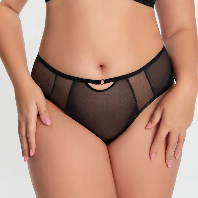 Women Fashion Sexy Plus Size Breathable Lace High Waist Underwear