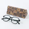 Folding Glasses Blue Grid