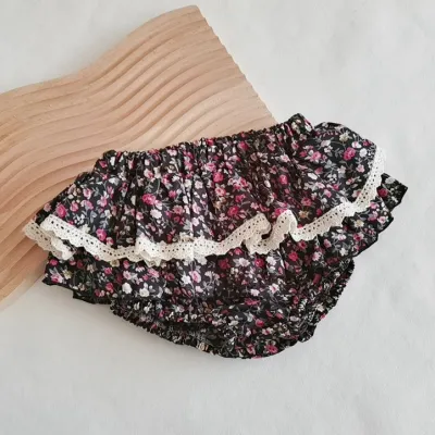 Kids Girls' Fashion Cute Flower Printed Cake Puffy Skirt Shorts