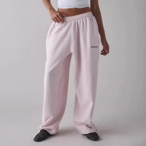 Women Casual Embroidered Straight Leg Pants with Elastic Waist