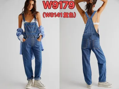 Women Casual Loose Denim Suspenders Overalls