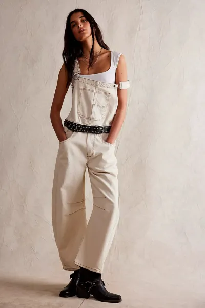 Women Casual Loose Straight Denim Suspenders Overalls
