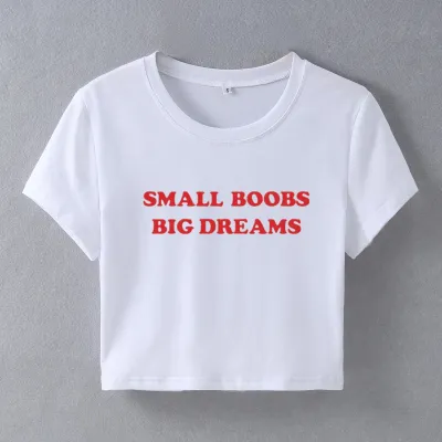 Women Sexy Letter Printed Crop Top