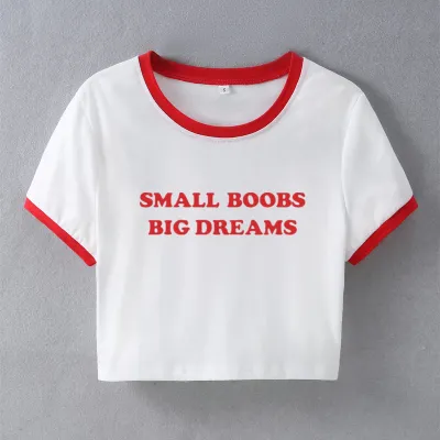 Women Sexy Letter Printed Crop Top