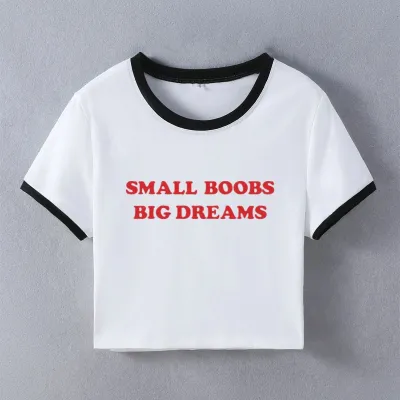 Women Sexy Letter Printed Crop Top