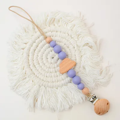 Kids Baby Creative Silicone Woven Cloud Chain Anti-Losing Pacifier Clip