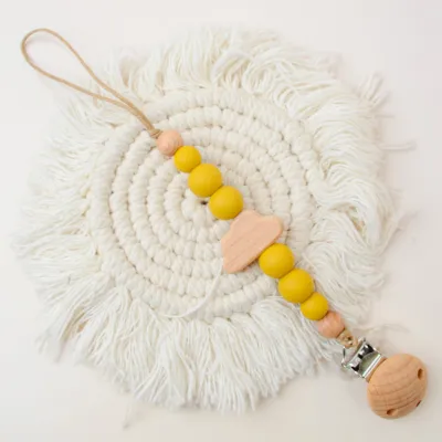 Kids Baby Creative Silicone Woven Cloud Chain Anti-Losing Pacifier Clip