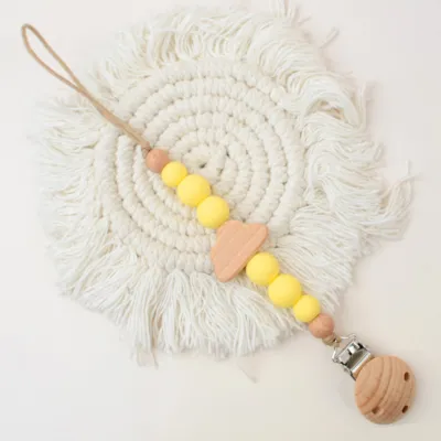 Kids Baby Creative Silicone Woven Cloud Chain Anti-Losing Pacifier Clip