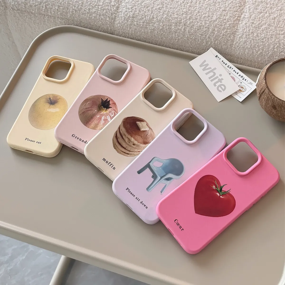 Fashion Cute Art Silicone Fruit Apple Printed Iphone Case