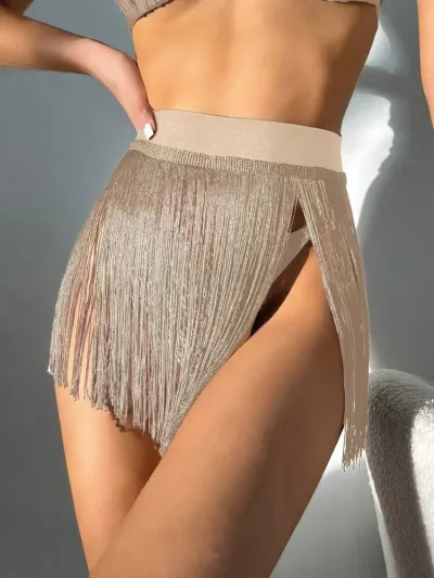 Women Sexy Tassel Skirt Beach Cover Up