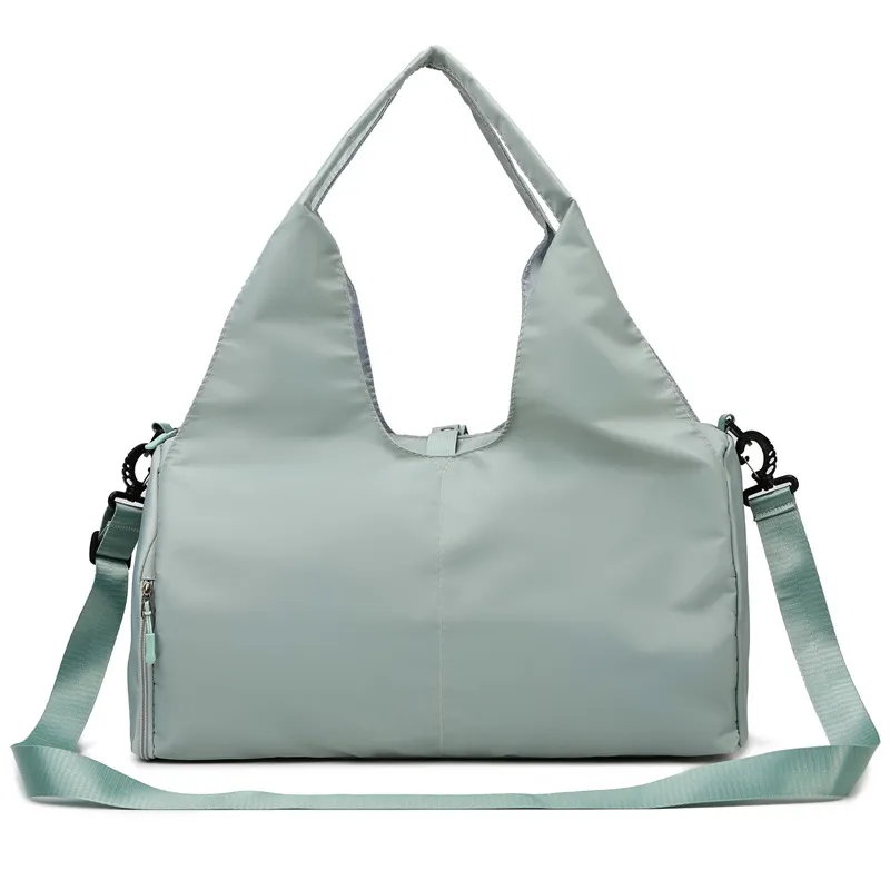 Women Fashion Casual Solid Color Yoga Sports Portable Large Capacity Storage Bag Oxford Cloth