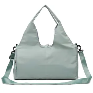 Women Fashion Casual Solid Color Yoga Sports Portable Large Capacity Storage Bag Oxford Cloth