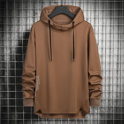 Men's Letter Print Long Sleeve Loose Hoodies Crewneck Casual Top