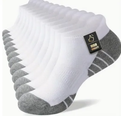 Men Fashion Casual Color Block Non-Slip Basketball Short Socks