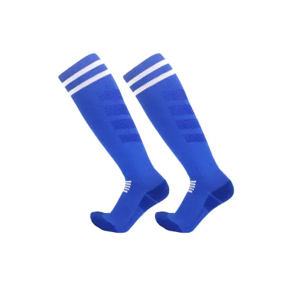 Men's Fashion Color Block Long Anti-Slip Football Sports Socks